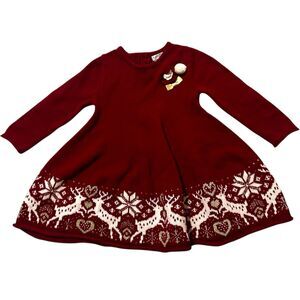 Max Studio Kids Christmas Dress Size 12M Winter Baby Toddler Girl Party New Year